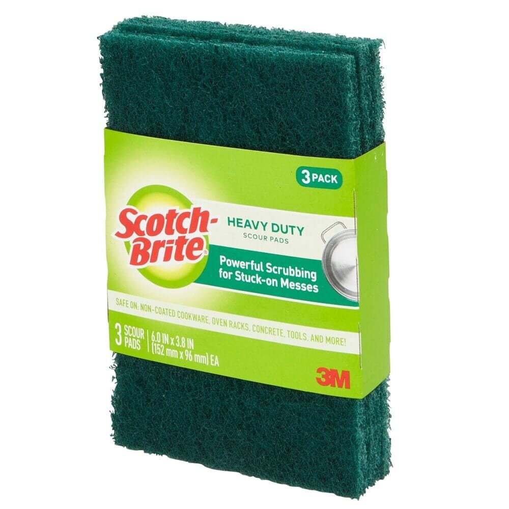 Scotch-Brite Heavy-Duty Scour Pads, 3 Count