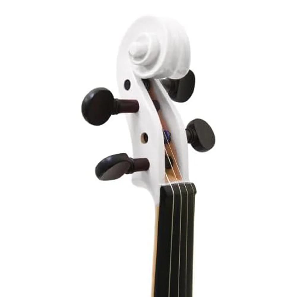 Mendini 16" Solid Wood Viola, White