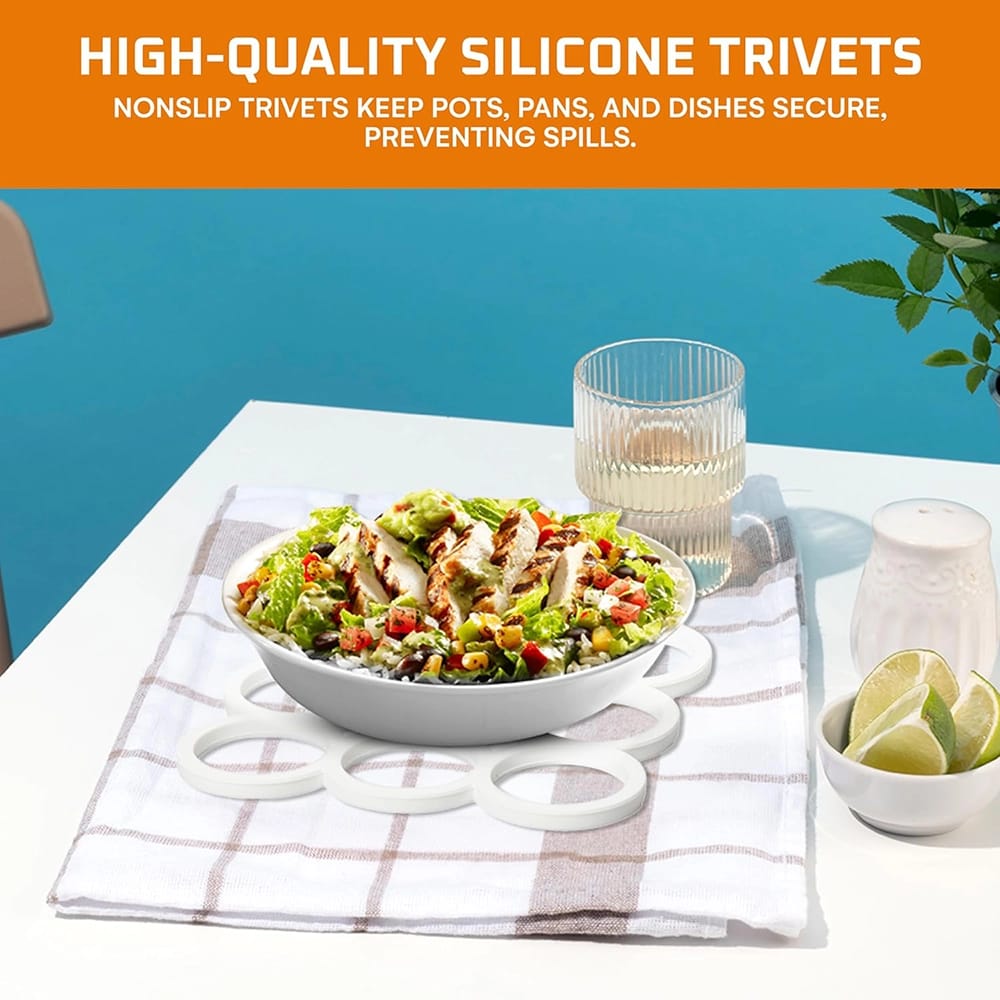 Bruntmor Silicone Trivets, 3 Pack