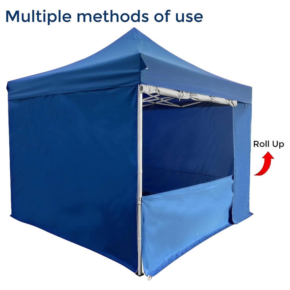 10' x 10' Pop-Up Canopy Tent with 5 Sidewalls, Royal Blue