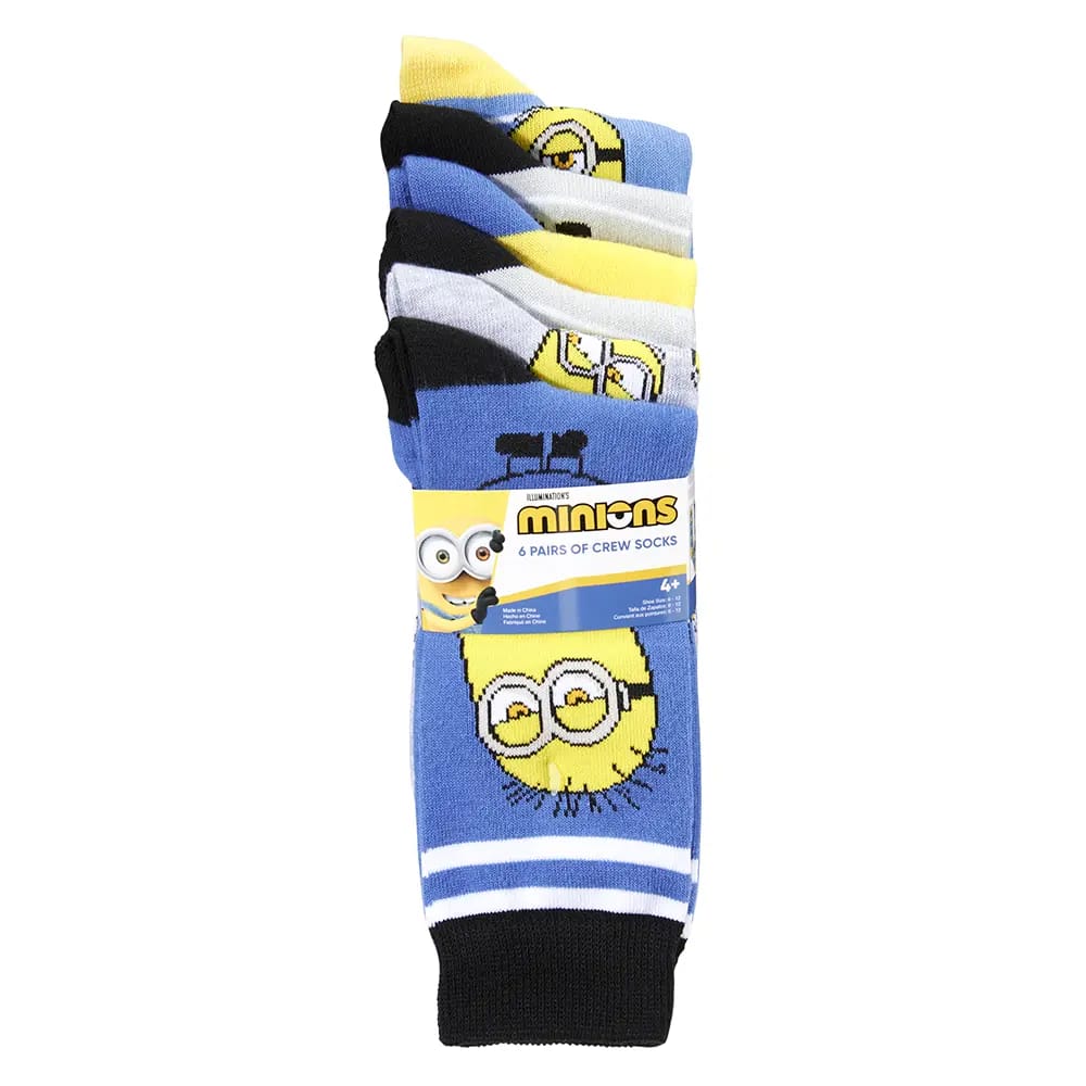 Novelty Crew Socks, 6 pk.