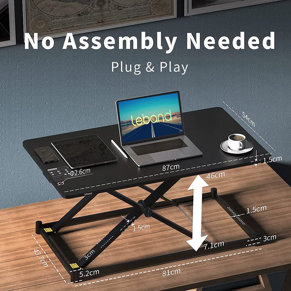 Leband 34" Electric Standing Desk Converter