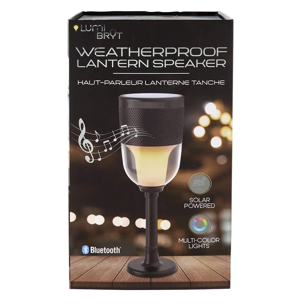 Lumi Bryt Weatherproof Lantern Speaker