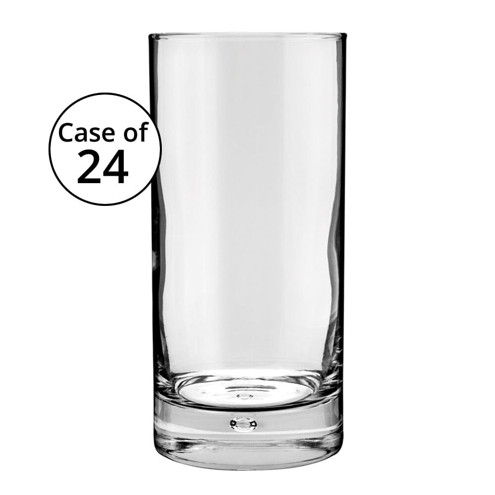 Oneida Anchor Hocking Disco Cooler Glasses, Rim-Tempered, 24-Pack