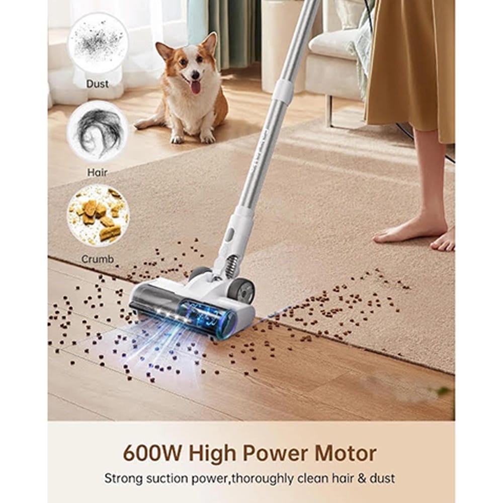 Fabuletta 600W Corded Telescopic Stick Vacuum, White