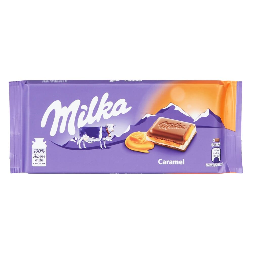 Milka German Caramel Milk Chocolate, 3.5 oz