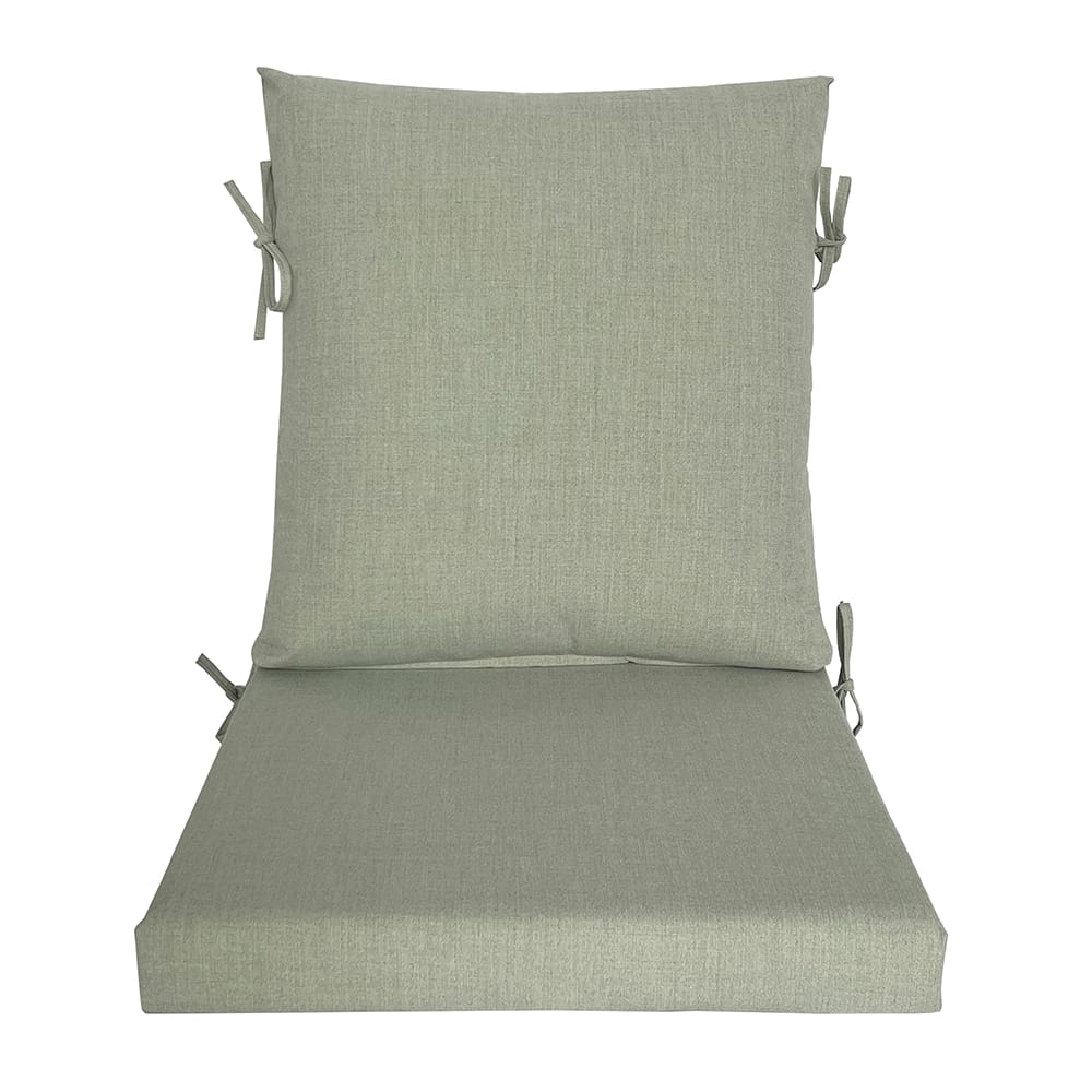 OutdoorLiving Furnishings Acrylic High Back Patio Cushion with 3M Scotchgard, Green