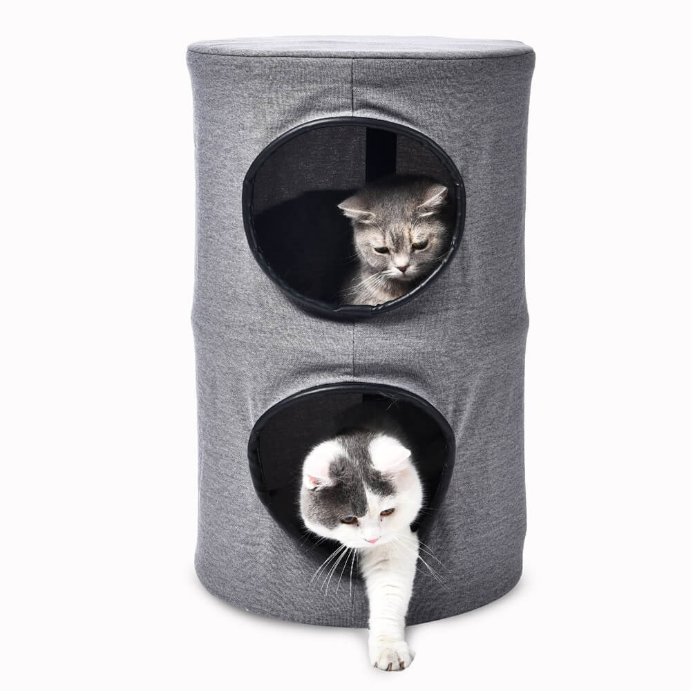 Cat Craft 2-Story Hideaway Cat Condo