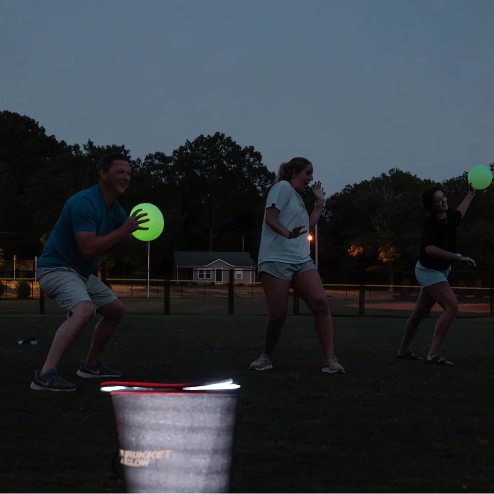 Rukket Sports Glow-in-the-Dark Dodgeball Set with Quick Charger
