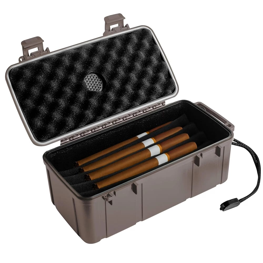 Pardo Crushproof Cigar Humidor, Brown