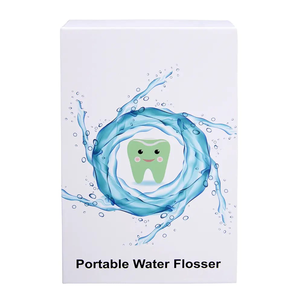 Rooman Portable Dental Water Flosser, Blue, 130 ml
