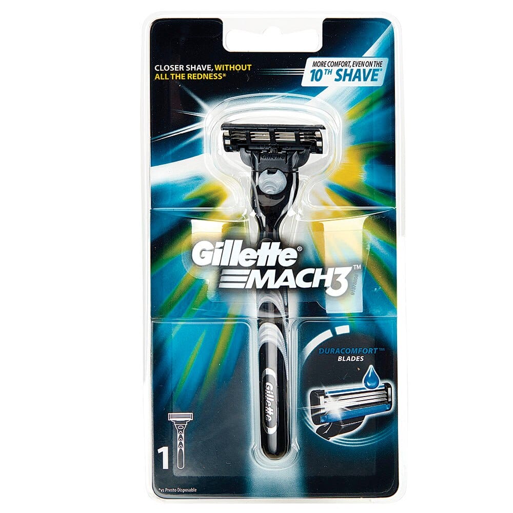Gillette Mach3 Men's Razor Handle with Cartridge Refill