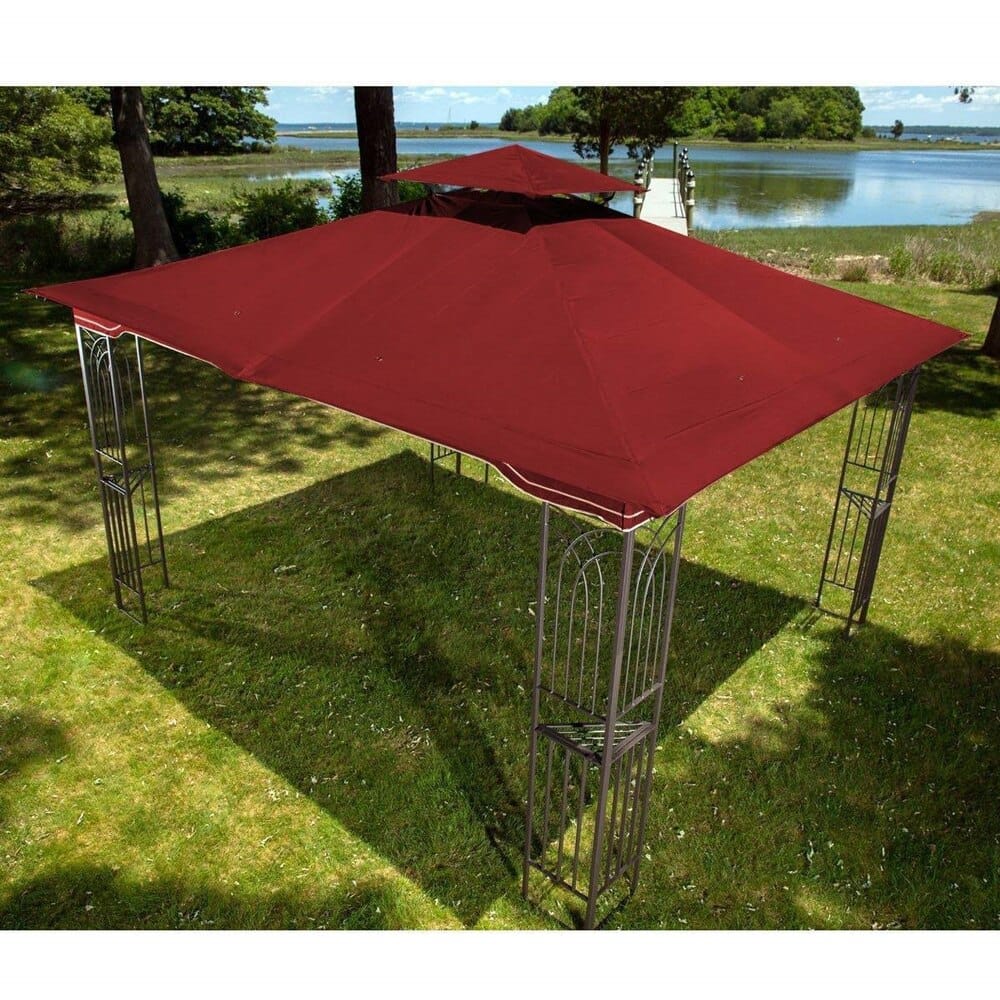 Regency 10' x 12' Gazebo with Netting, Maroon