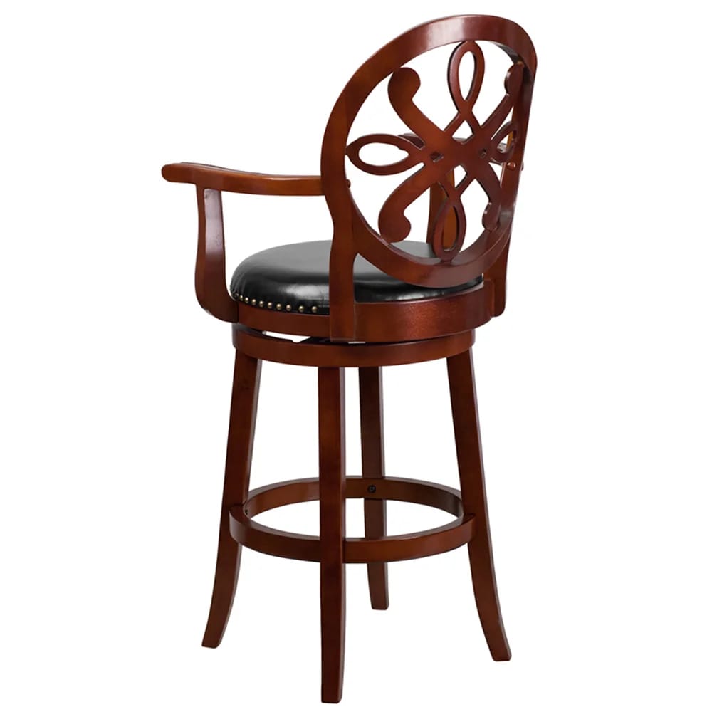 Flash Furniture Contemporary 30" Barstool, Cherry