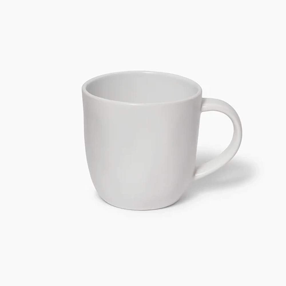 Leeway Mug, Solid White, Set of 4