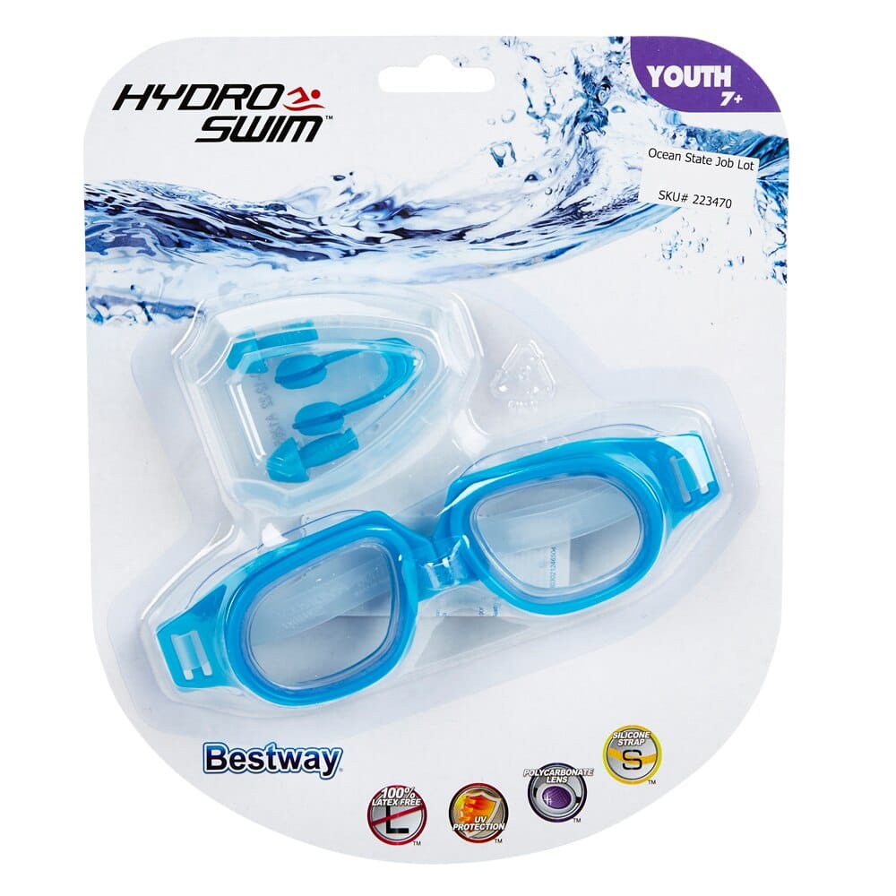 Hydro Swim Goggles and Protector Set