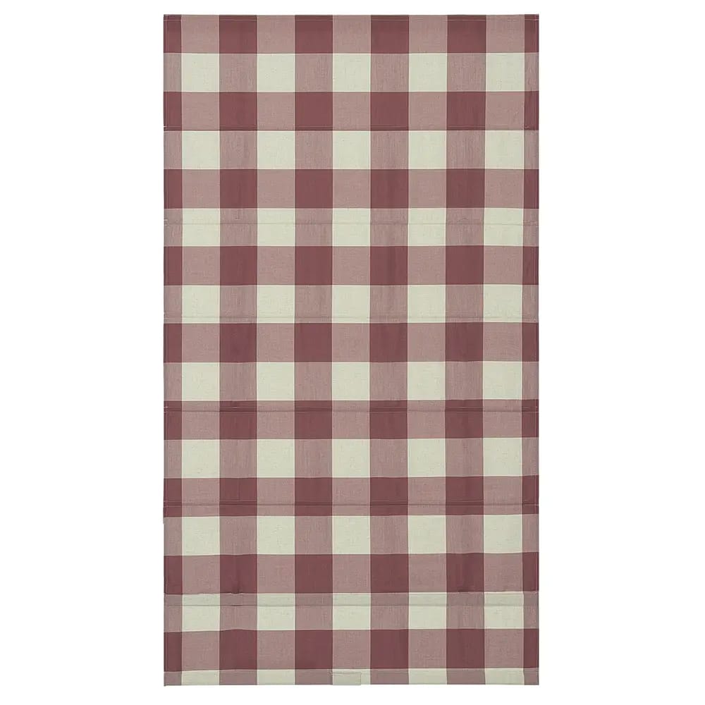 Cordless Fabric Flat Roman Shade, Crushed Berry, 23" x 64"