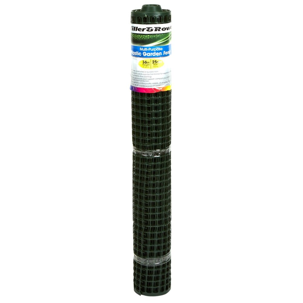 Tiller & Rowe Multi-Purpose Plastic Garden Fence, 36" x 25' L