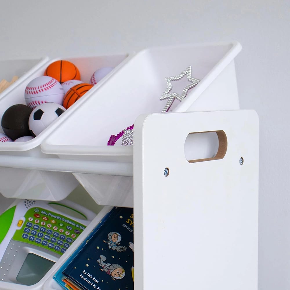 Humble Crew Mega Toy Organizer with 28 Storage Bins, White