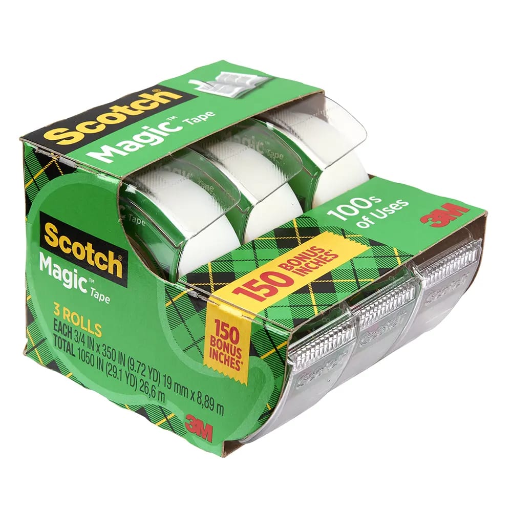 Scotch 3M Magic Tape , 3 Count