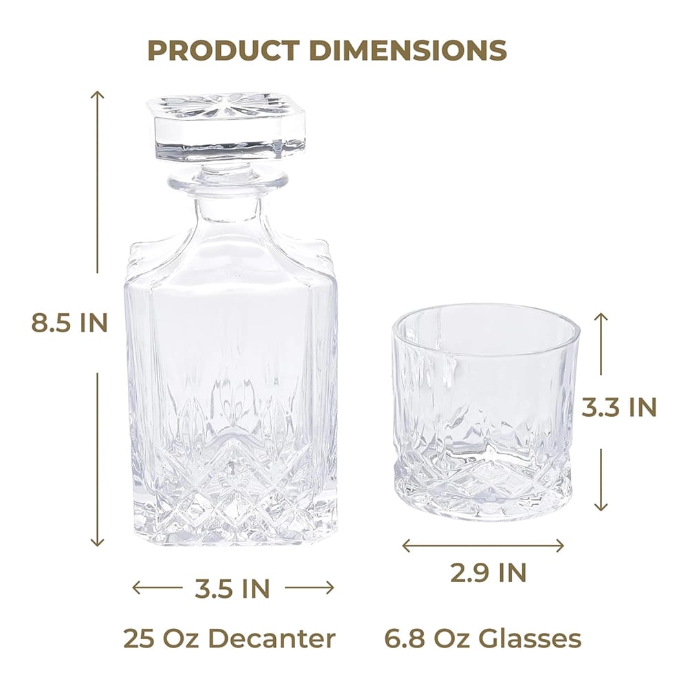 Regal Trunk & Co. Whiskey Decanter Set