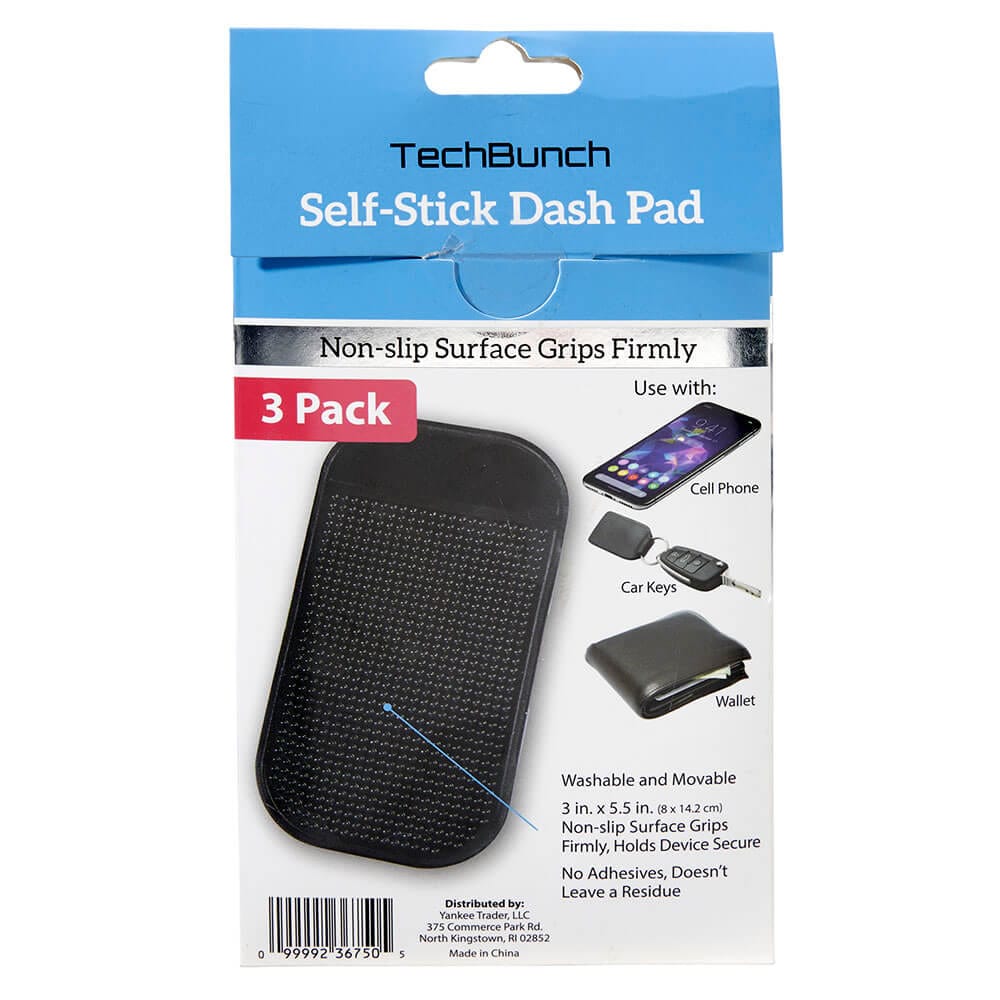 TechBunch Self-Stick Dash Pad Phone Mount, 3 Count