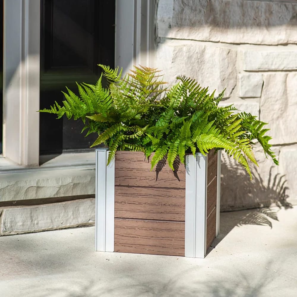 Vita Urbana 12 Cube Planter, Espresso