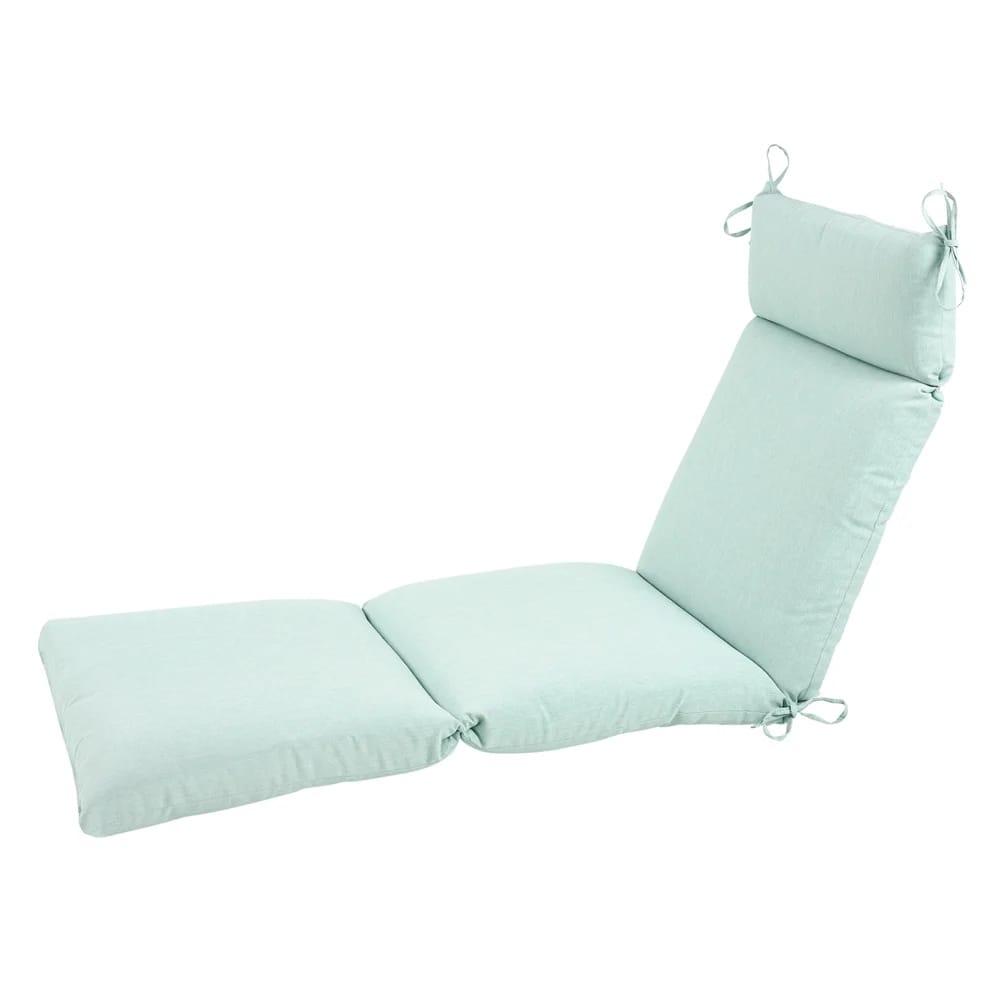 Outdoor Chaise Cushion, Aqua