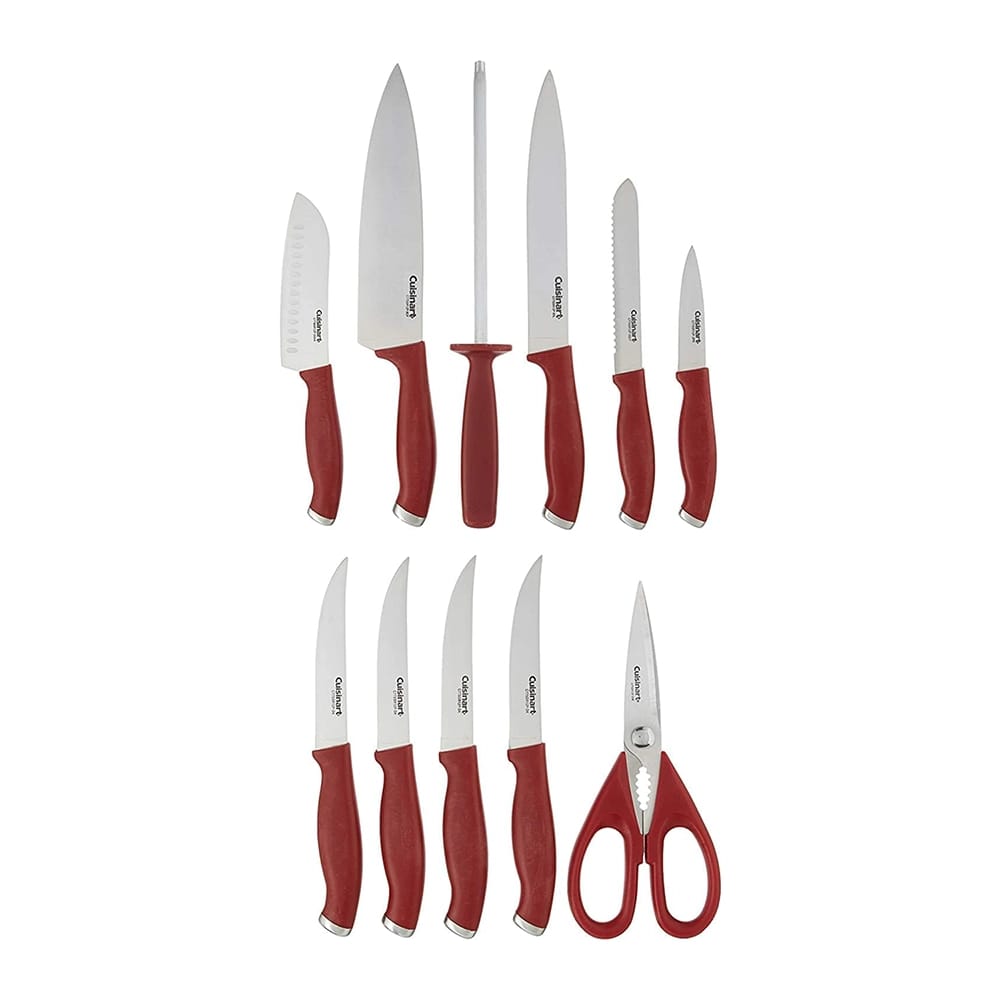 Cuisinart 12 Piece Knife Block Set, Red