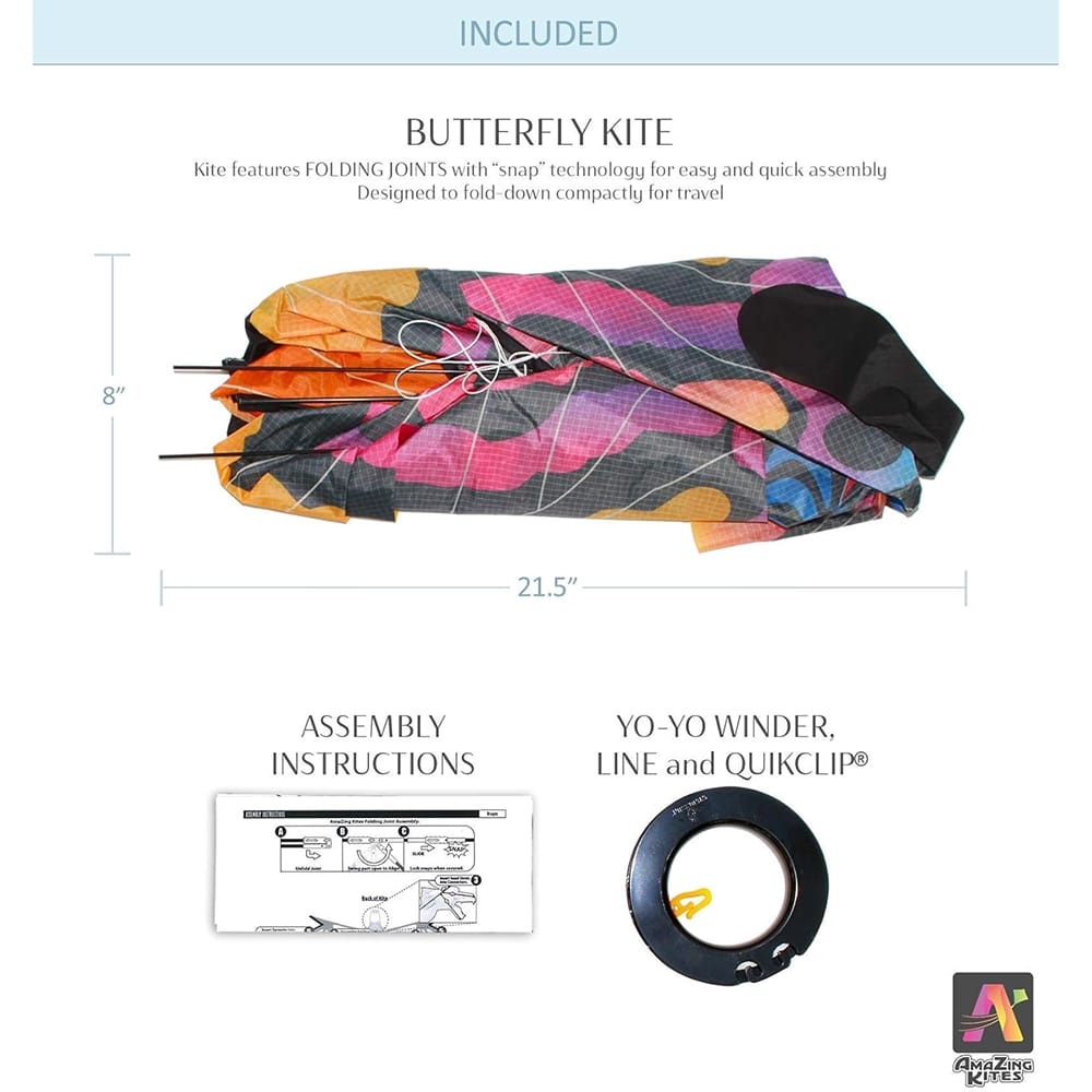 AmaZing Kites 60" Butterfly Ripstop Nylon Kite