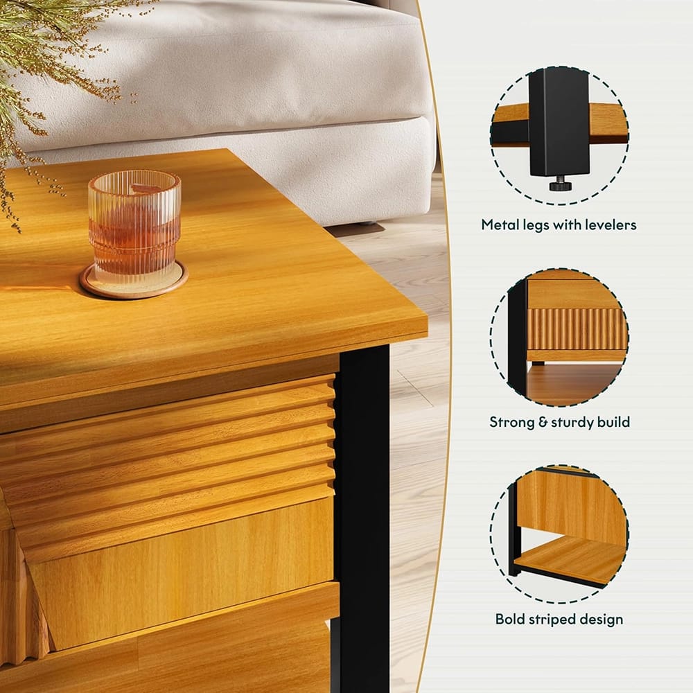 Bme Trapeze Coffee Table, Teak