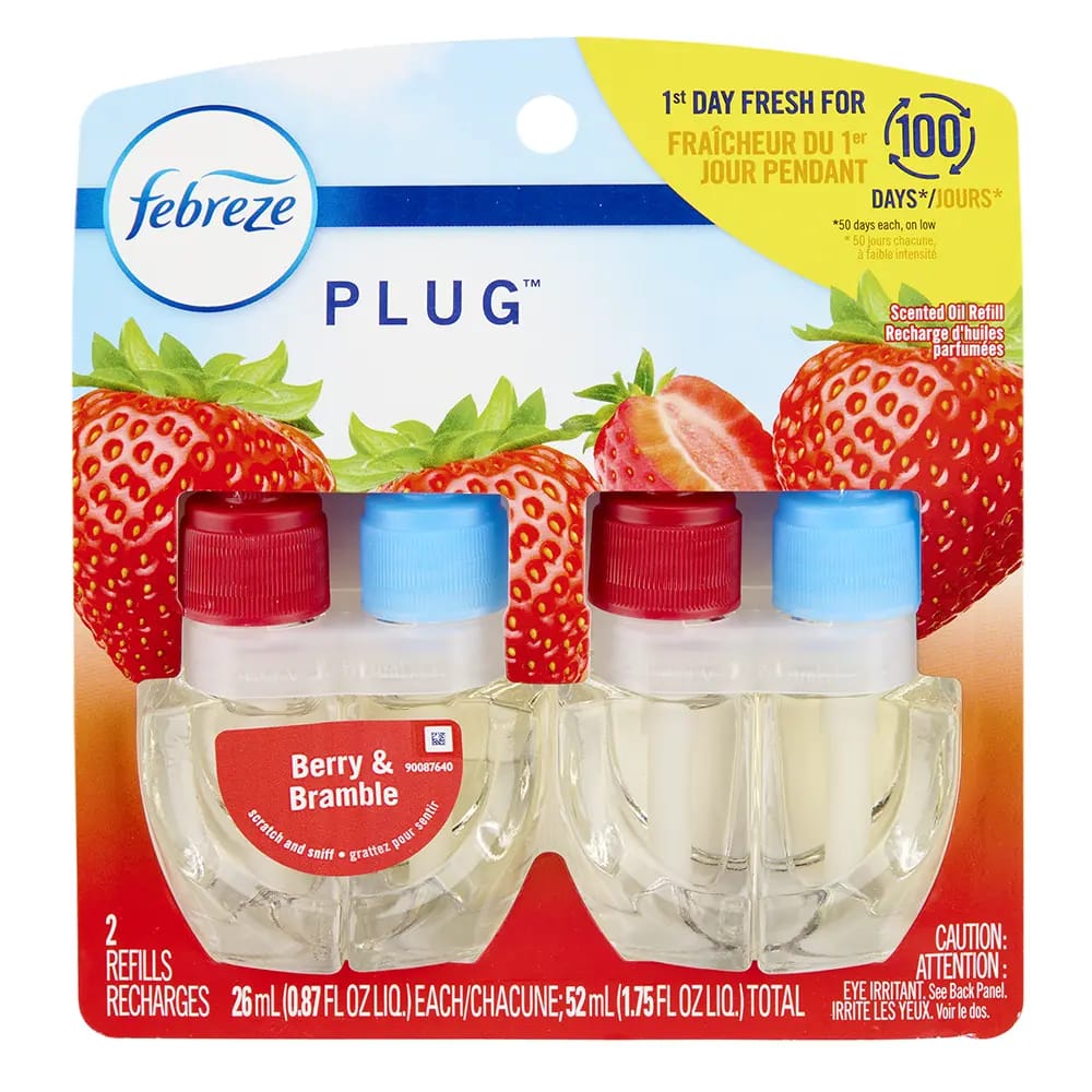 Febreze Berry & Bramble Oil Plug Refills, 2 ct