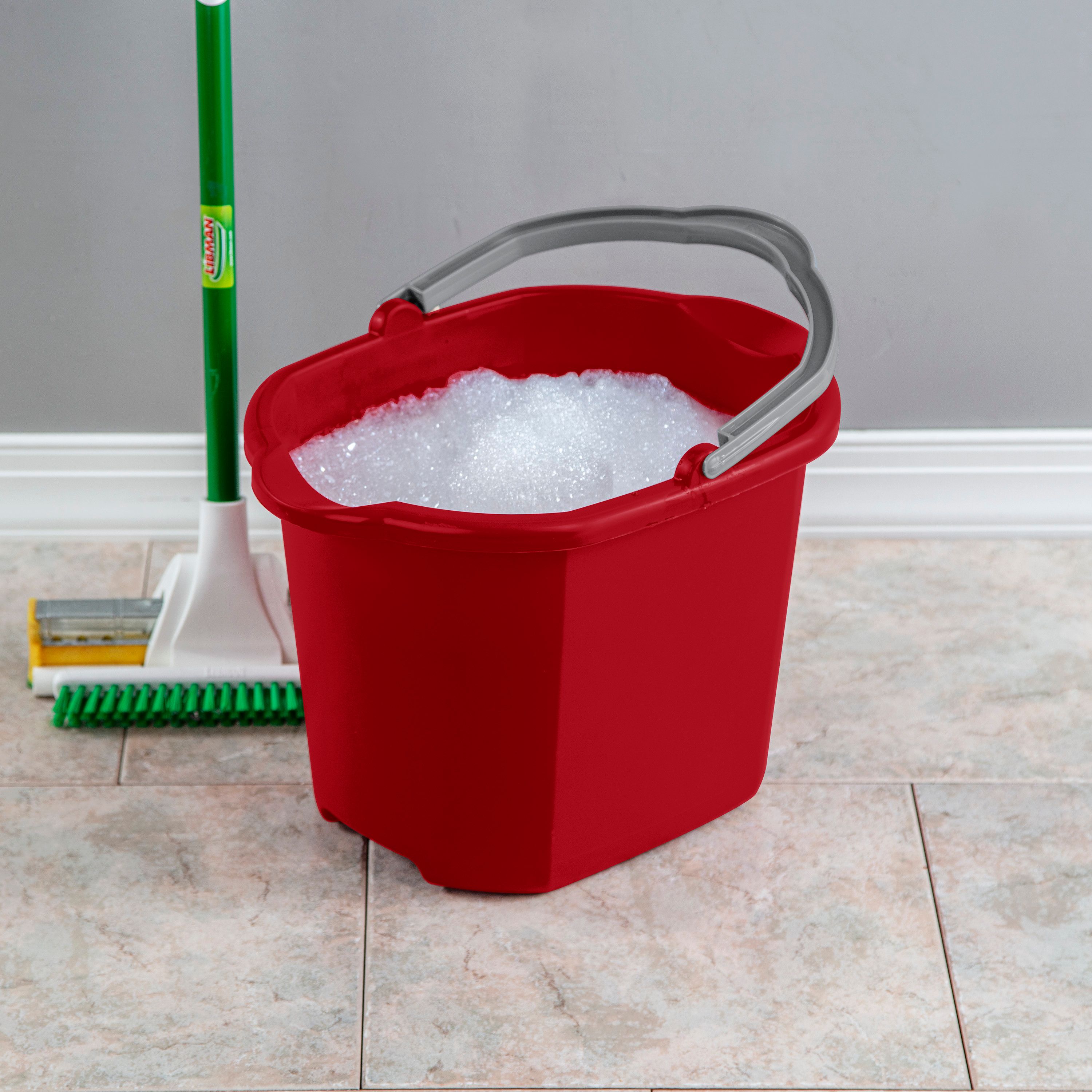 Sterilite Dual Spout Pail, 16 Qt