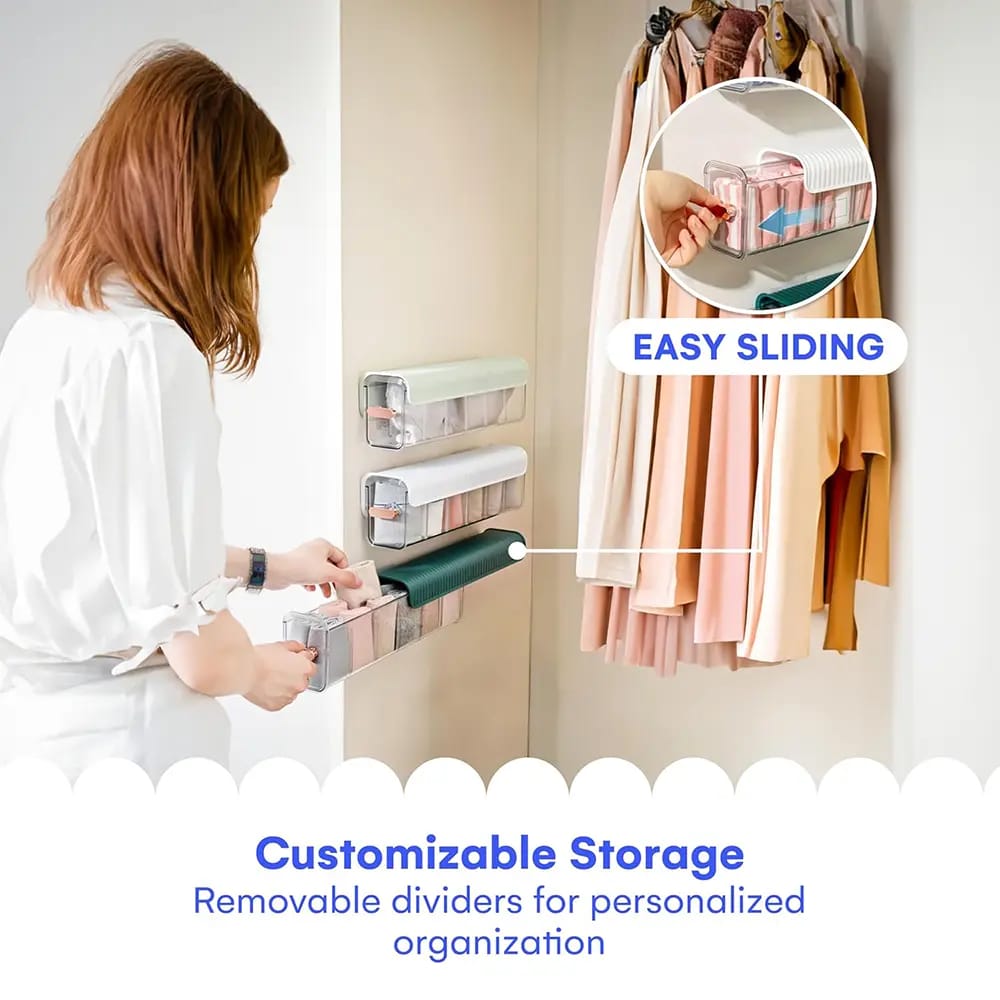 Noa Store Underwear Storage Wall Box, Set of 3