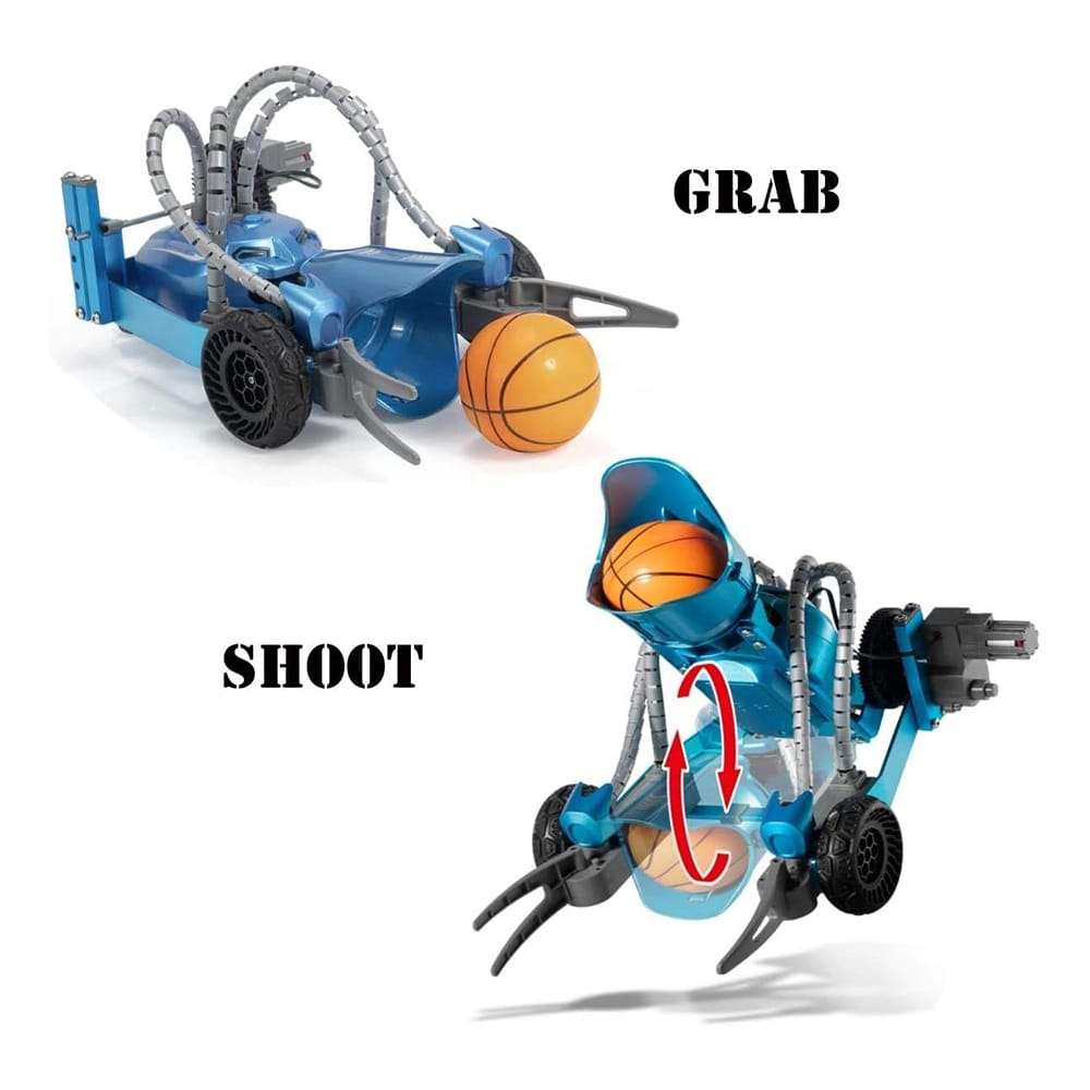 Top Race DIY Robotic Catapult, Blue/Gray