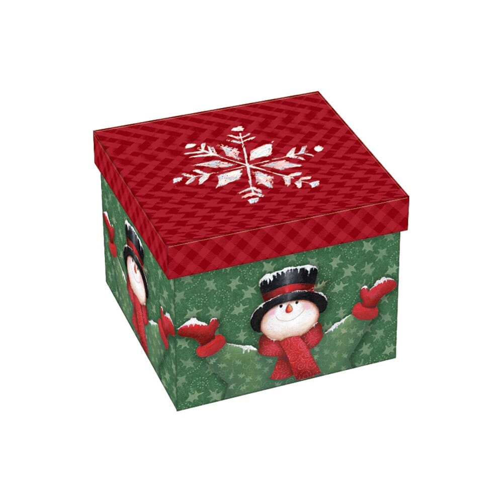 Large Square Christmas Gift Box, 5.38"