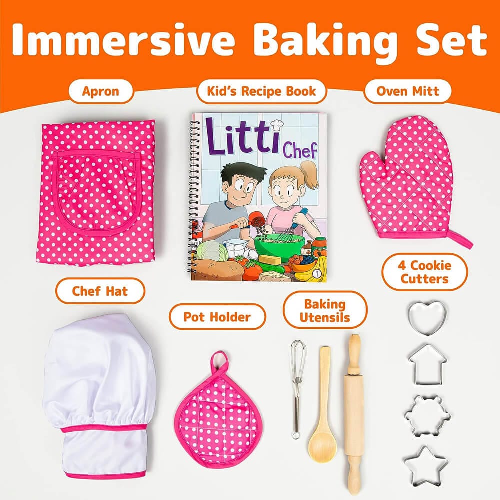 Kids Cooking and Baking Chef Set, 12 Piece