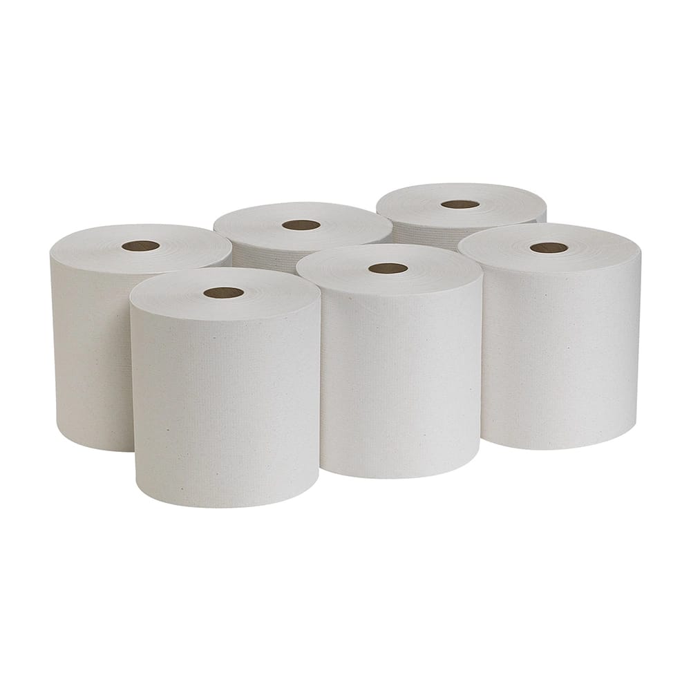 Pacific Blue 7.8" x 800' Recycled Paper Towel Roll, 6 Rolls