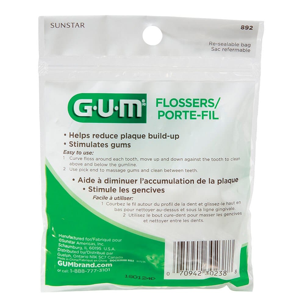 GUM Flossers, 50 Count