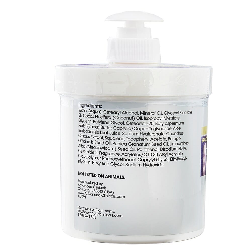 Advanced Clinicals Spa Size Hyaluronic Acid Instant Skin Hydrator, 16 oz