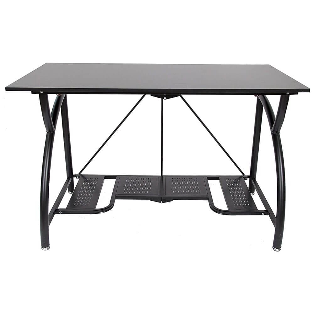 Origami Folding Computer Desk, Black