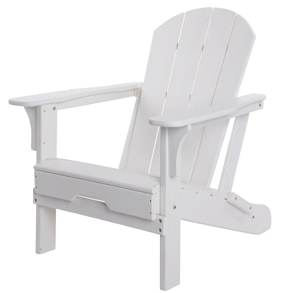 Folding Adirondack Chair, White