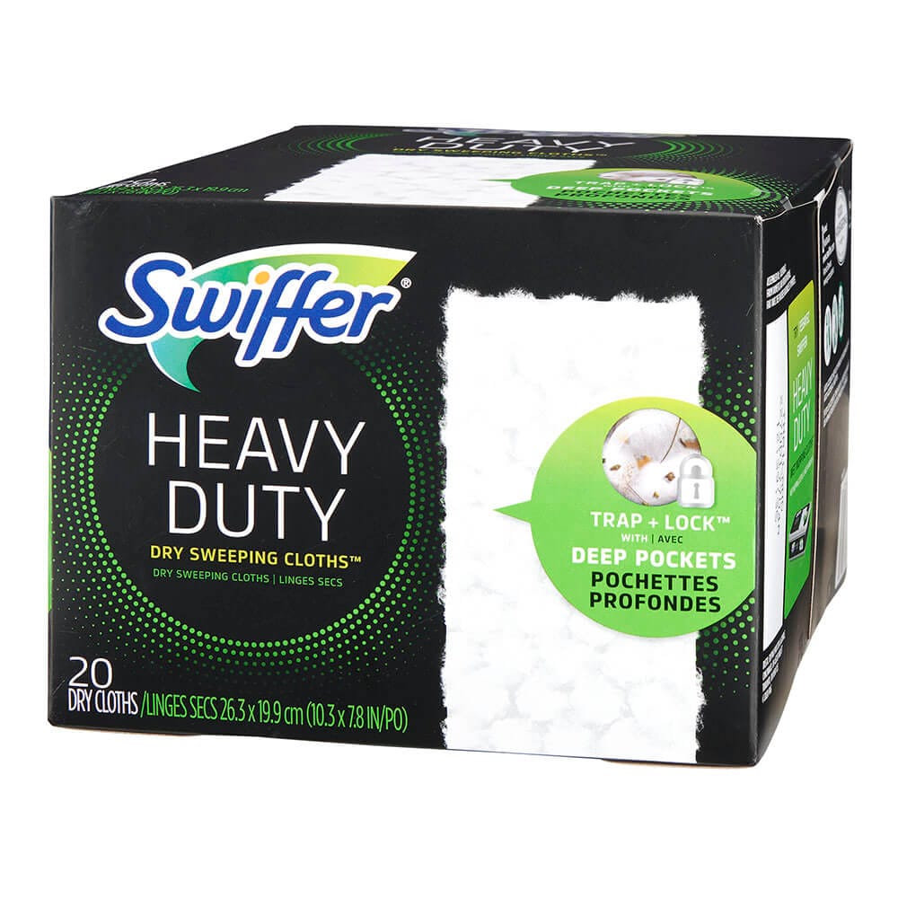 Swiffer Sweeper Heavy-Duty Multi-Surface Dry Cloth Refills, 20 Count