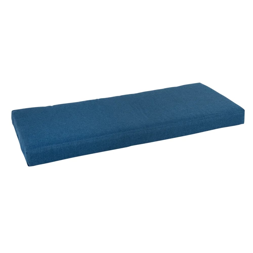 Outdoor Bench Cushion, Medium Blue