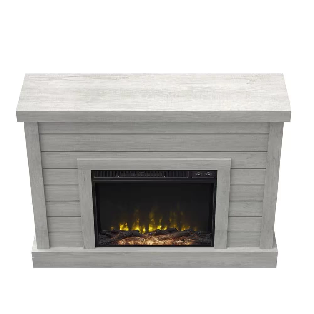 Twin Star Home Wall Mantel Electric Fireplace, Sargent Oak