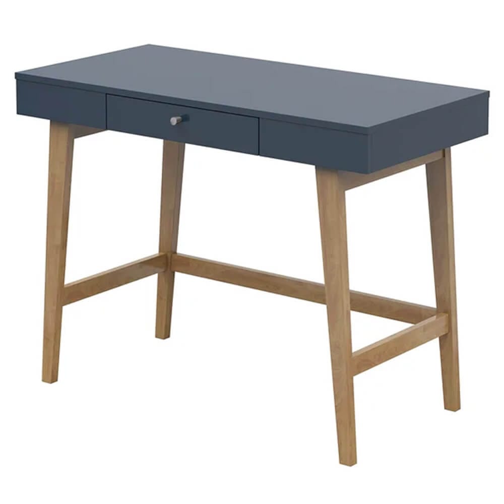 Twin Star Home Aprill 40" Desk, Fontana Blue/Brown