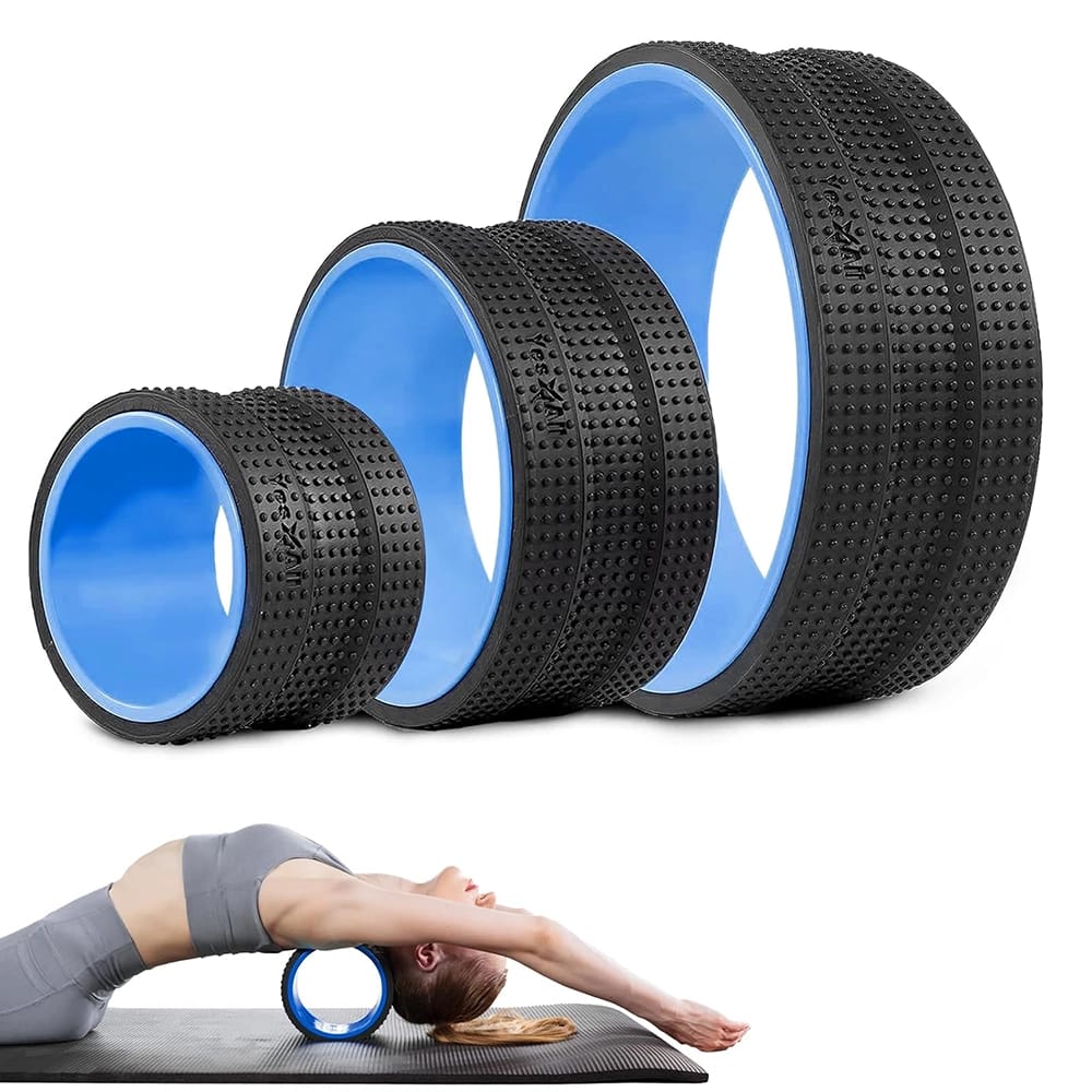 Yes4All Yoga Wheel Roller Set, Blue