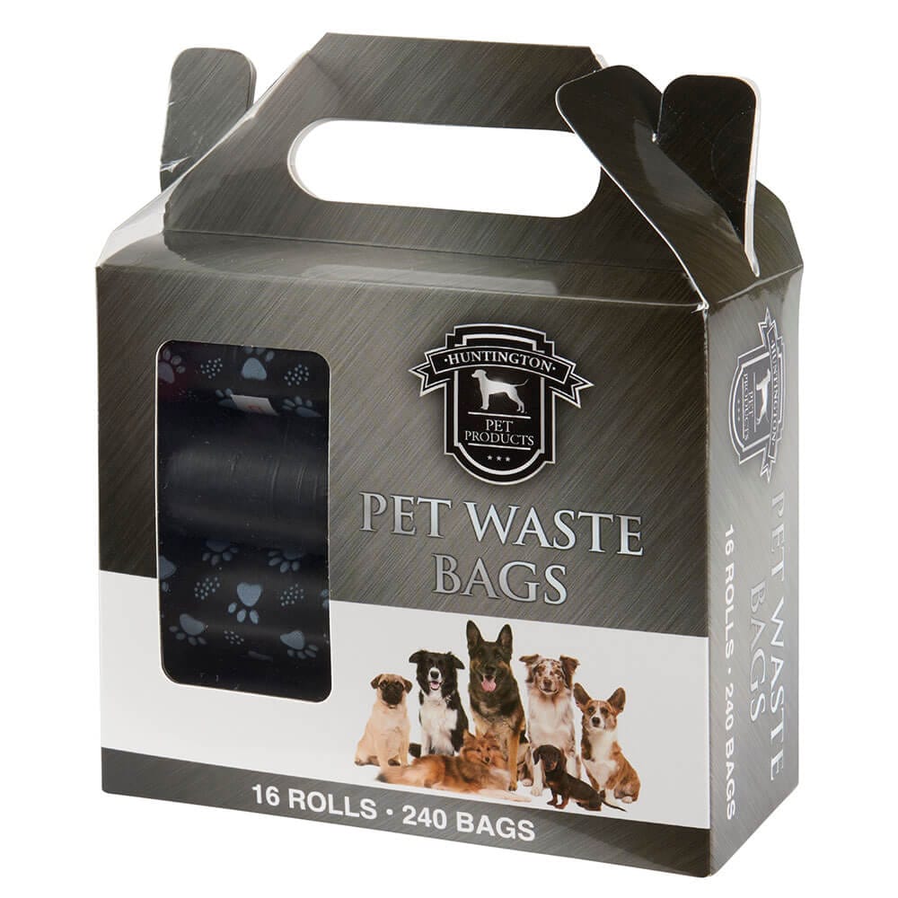 Huntington Pet Products Waste Bags, 16 Rolls