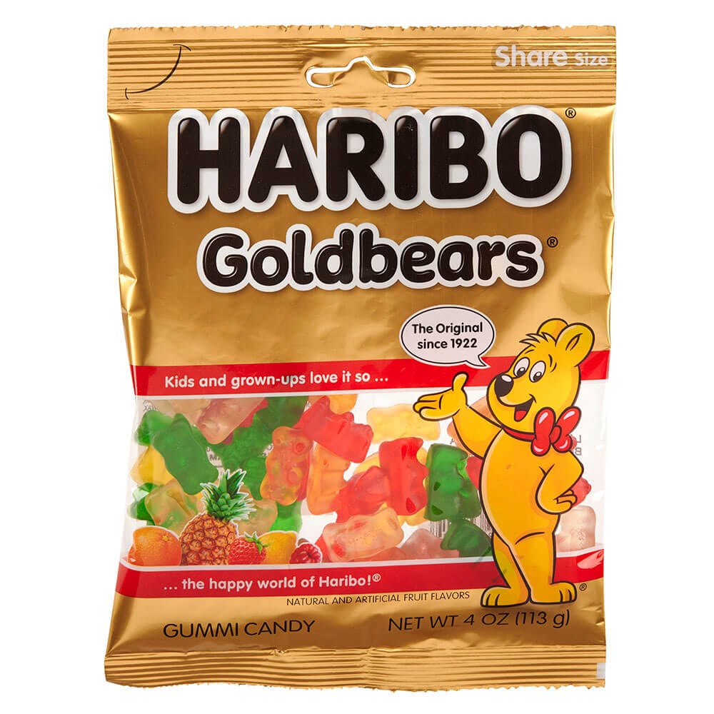 Haribo Goldbears Gummi Candy, 4 oz