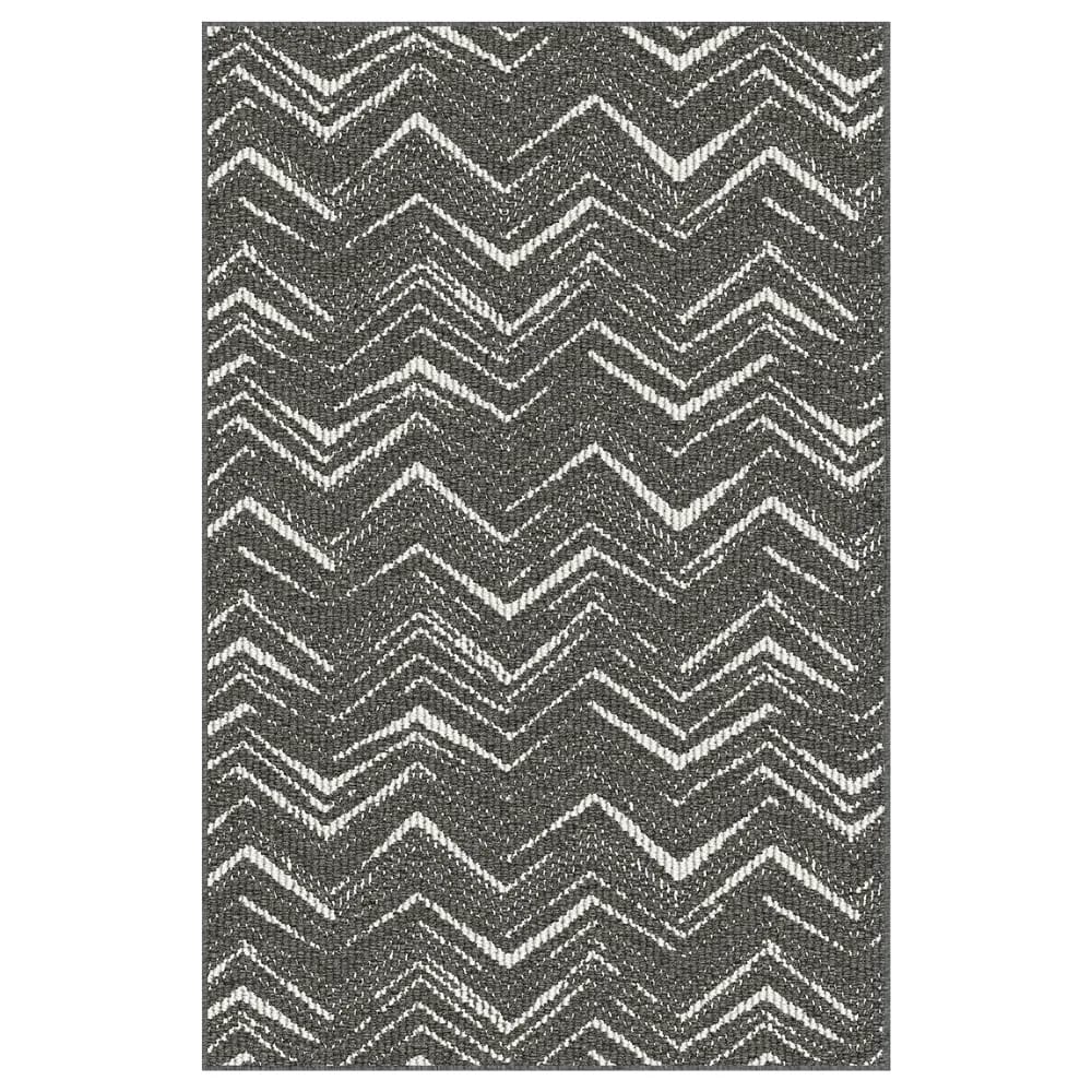 20.5"x32" Washable Accent Rug with Non-Skid Back, Charcoal